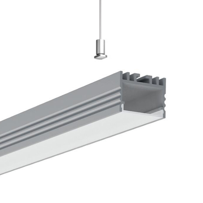 Hanging Pendant Light LED Aluminum Channel For 28mm Quad Row LED Strip Light
